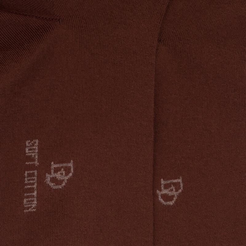 Doré Doré Mi-bas Femme En Coton Doux - Marron