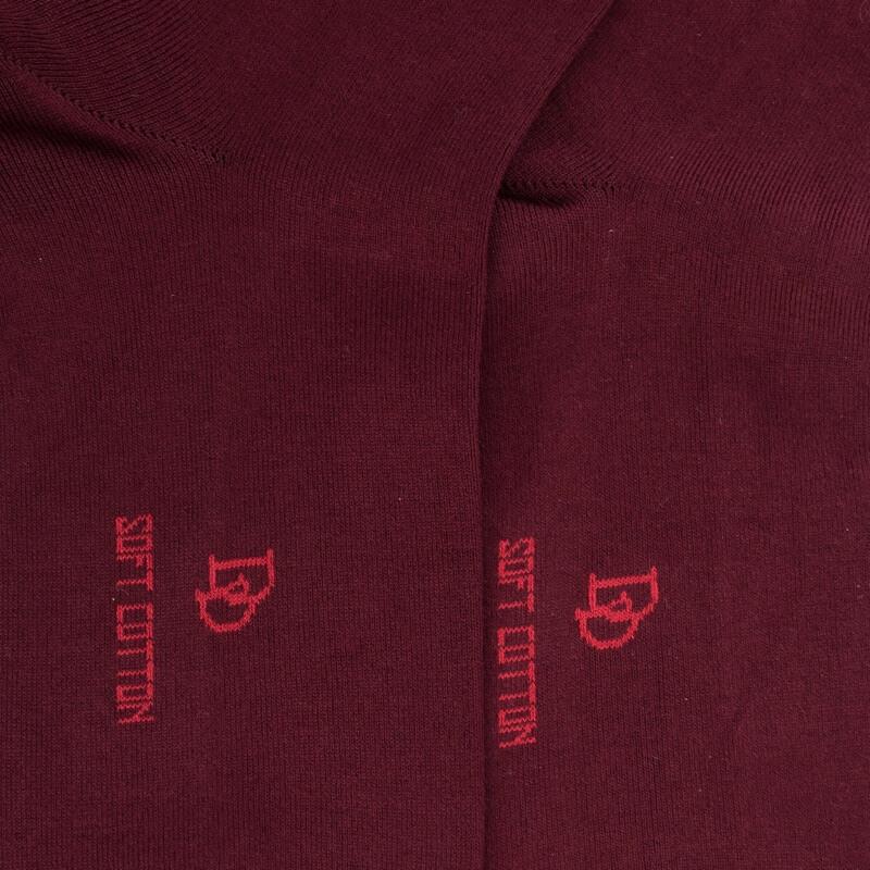 Doré Doré Mi-bas Femme En Coton égyptien - Aubergine