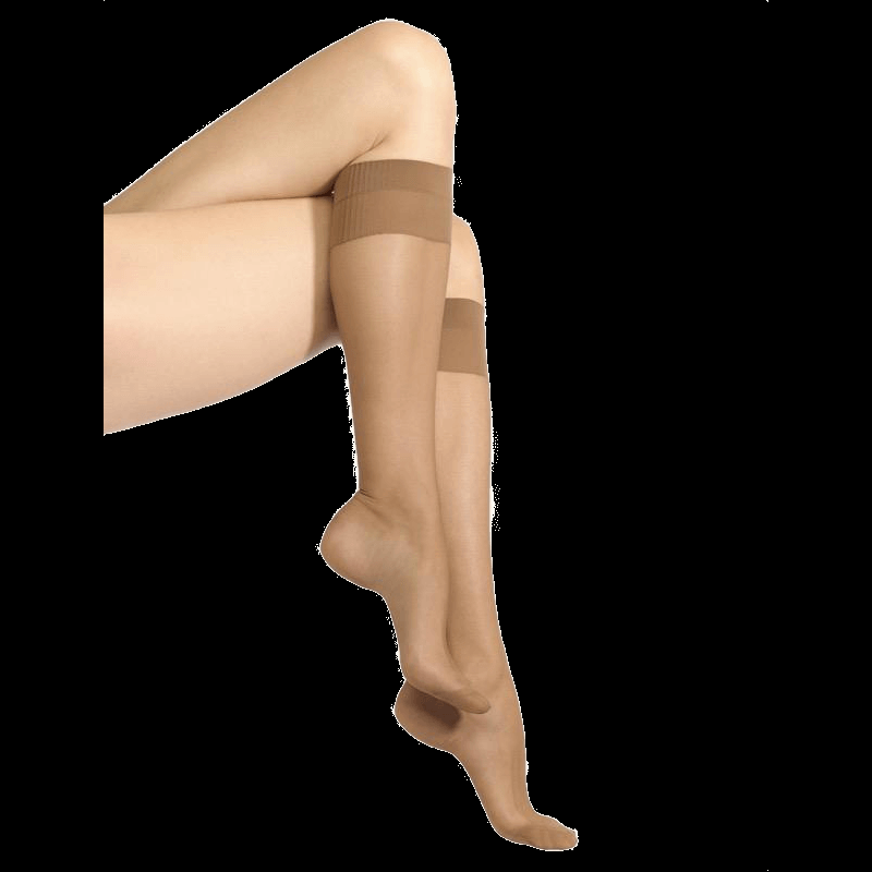 doré doré Mi-bas femme matité 20 deniers - Ambre