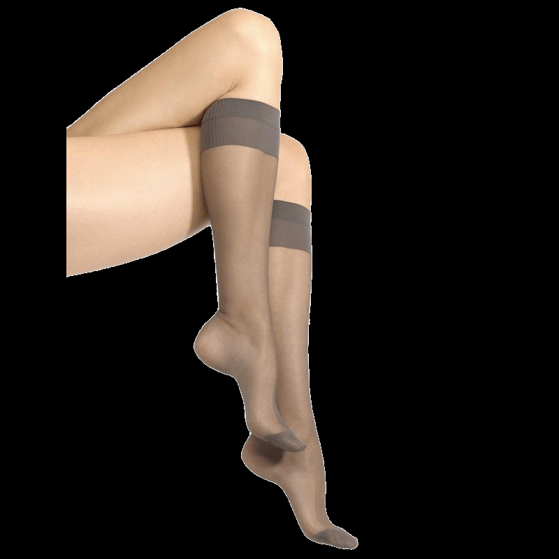 doré doré Mi-bas femme matité 20 deniers - Gris