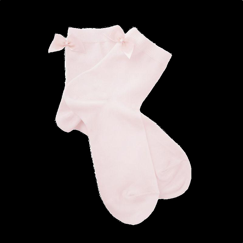 doré doré Socquette enfant tulle et noeud - Rose