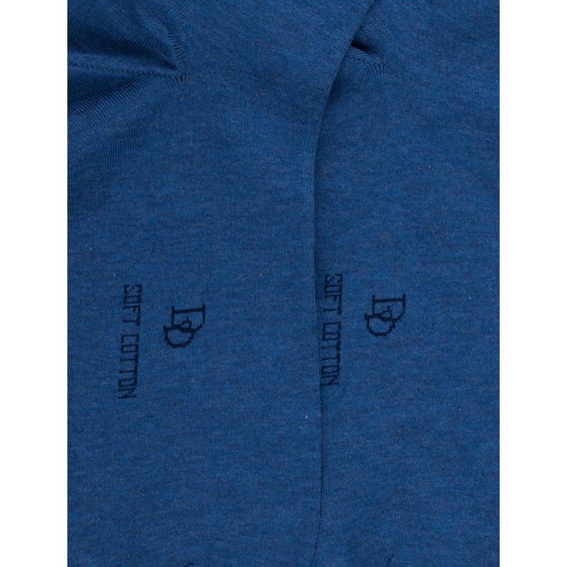 Doré Doré Socquettes En Coton Uni Pour Hommes - Bleu