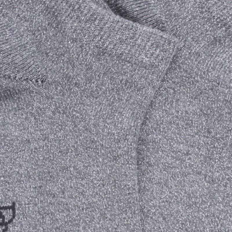 Doré Doré Socquettes Enfant En Coton Gris Brillant