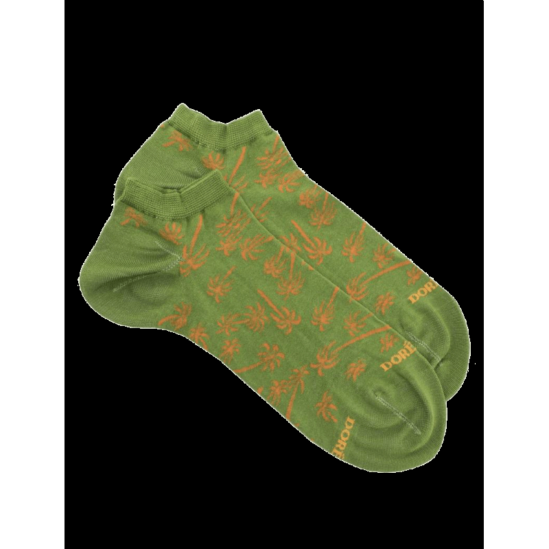 doré doré Socquettes fantaisie homme en coton - Vert