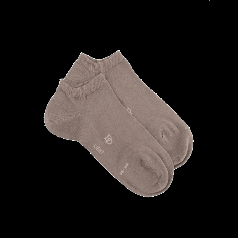 doré doré Socquettes femme en fil d'Écosse - Gris