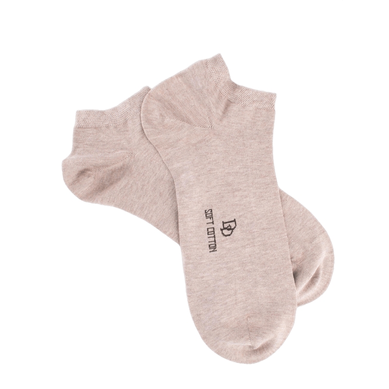 Doré Doré Socquettes Homme En Coton Doux - Beige