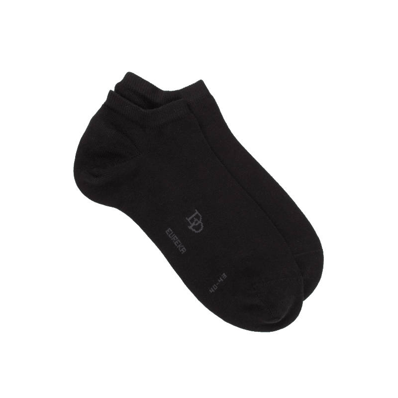 doré doré Socquettes homme en coton égyptien - Noir