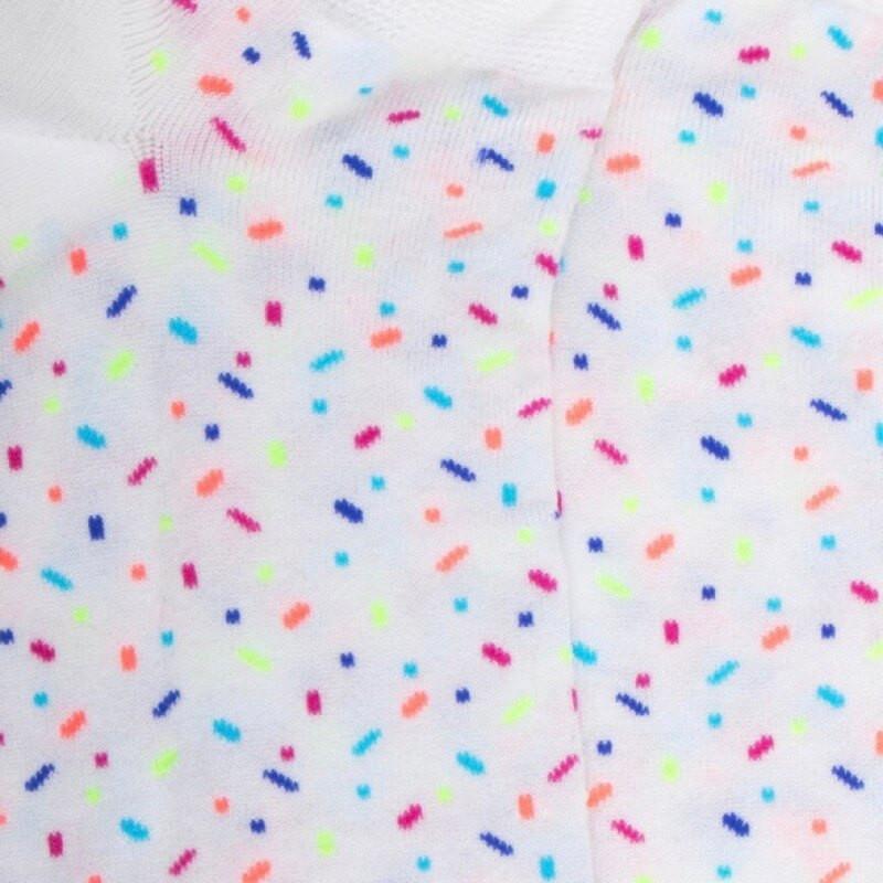 Doré Doré Socquettes Homme Motifs Confettis - Blanc
