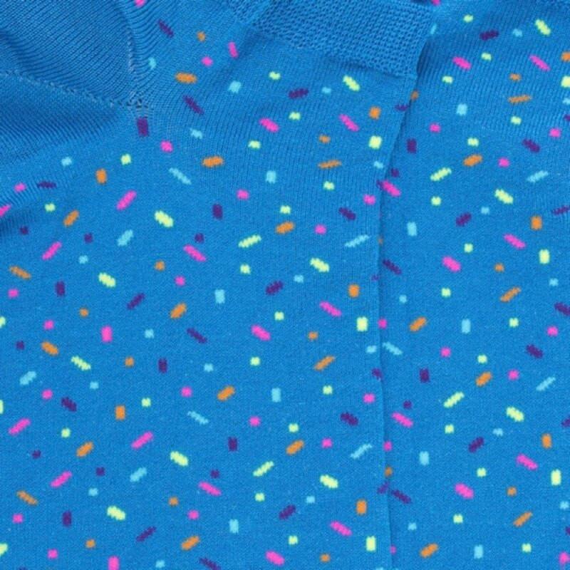 Doré Doré Socquettes Homme Motifs Confettis - Bleu