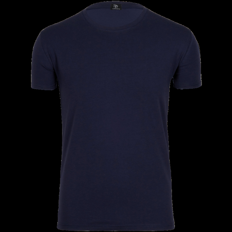Doré Doré T-shirt Homme En Coton - Bleu Marine Foncé