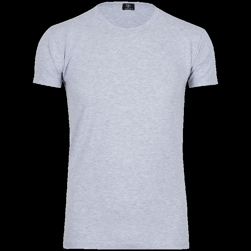 Doré Doré T-shirt Homme En Coton - Gris Rocheux