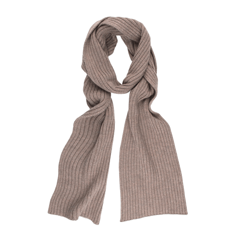doré doré Echarpe en laine mérinos soie et cachemire - Beige