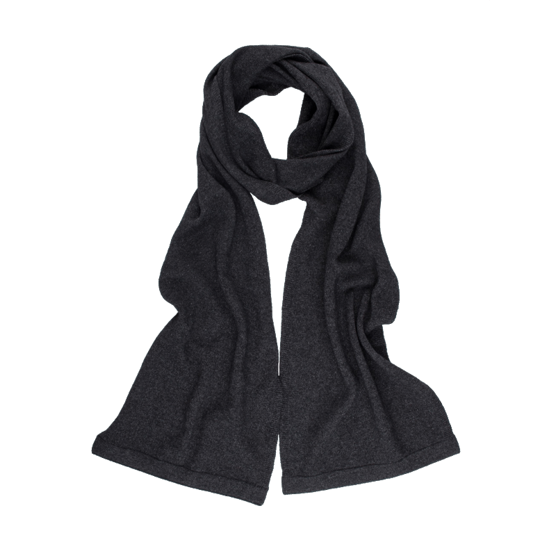 Doré Doré Écharpe Unisexe En Laine Et Cachemire - Gris Anthracite
