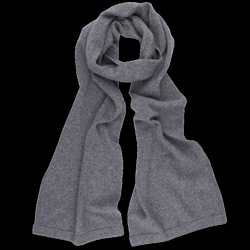 doré doré Écharpe unisexe en laine et cachemire - Gris oxford