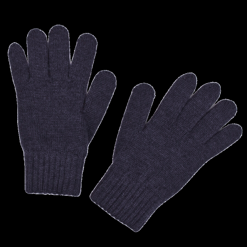 doré doré Gants enfant en laine soie et cachemire - Bleu foncé