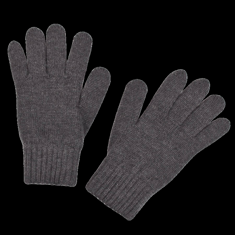 doré doré Gants enfant en laine soie et cachemire - Gris