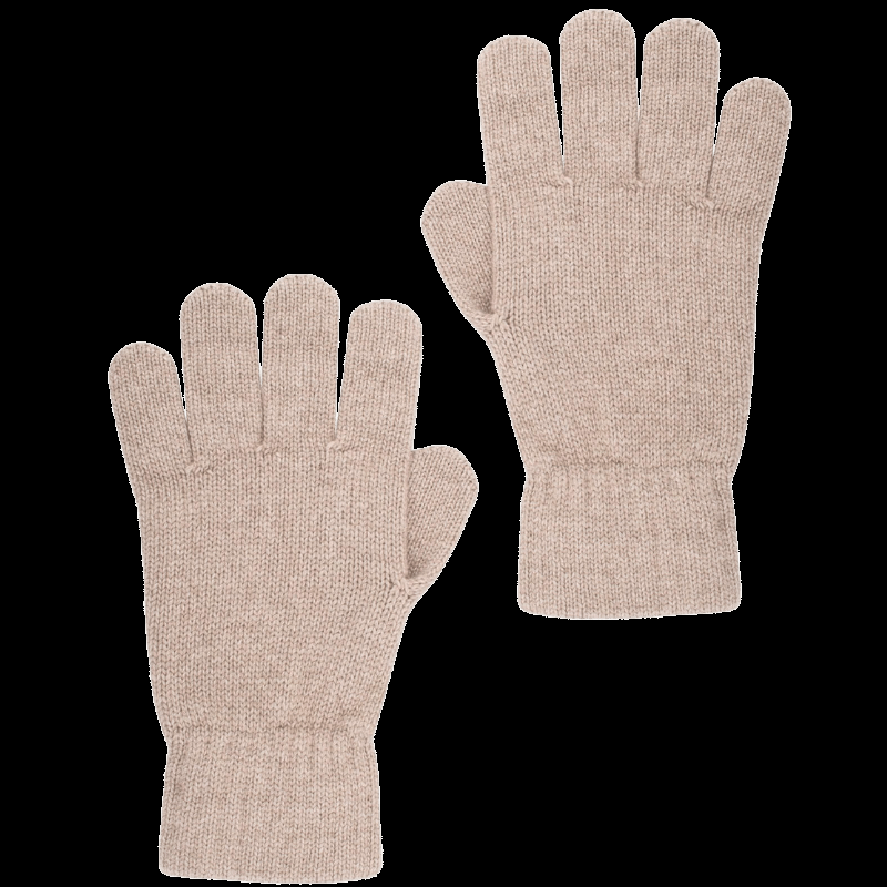 doré doré Gants unisexe en laine et cachemire - Beige chrysalide
