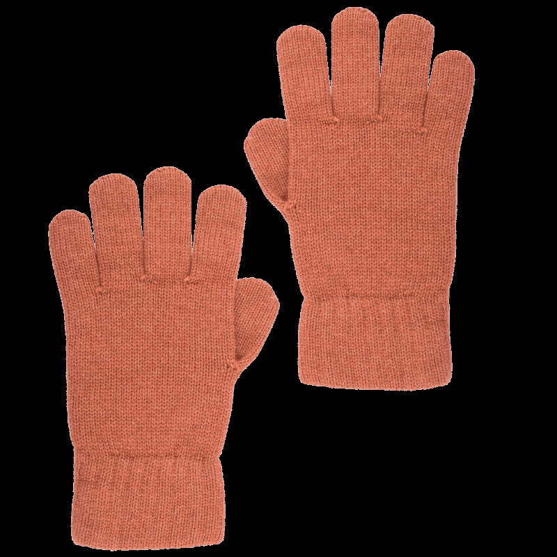 doré doré Gants unisexe en laine et cachemire - Orange écureuil