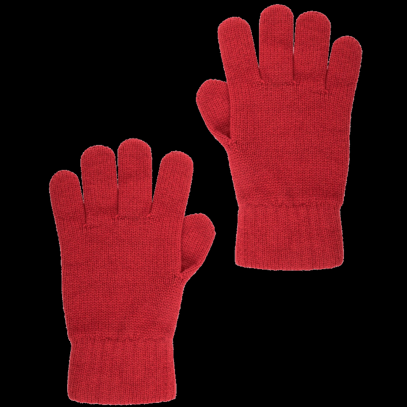 doré doré Gants unisexe en laine et cachemire - Rouge Ponceau