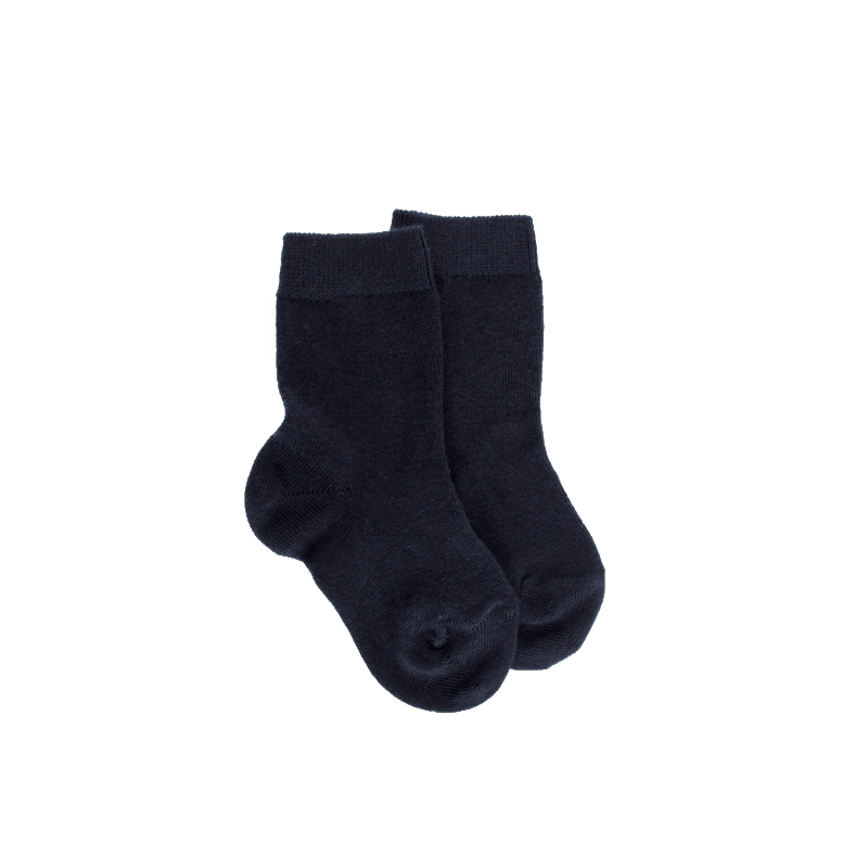 doré doré Layette - Chaussettes bébés en coton doux - Bleu marine