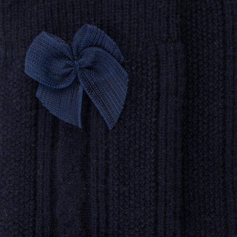 Doré Doré Mi-bas En Laine Et Cachemire Torsadée à Nœud - Marine