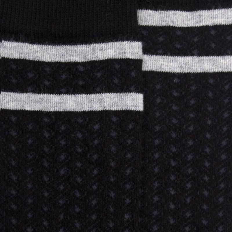 Doré Doré Mi-bas Enfant En Coton Avec Motif Tissés - Noir