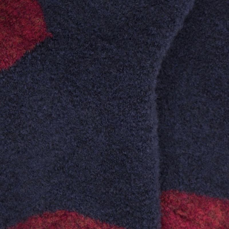 Doré Doré Mi-bas Enfant En Laine Polaire - Bleu Et Rouge