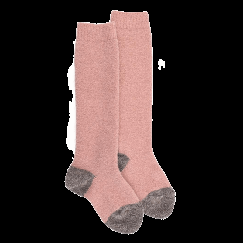 Doré Doré Mi-bas Enfant En Laine Polaire - Rose Praline