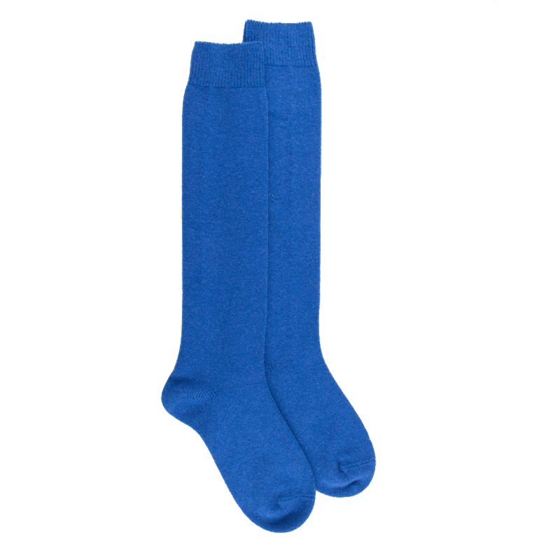 doré doré Mi-bas femme Douceur en laine et cachemire - Bleu France