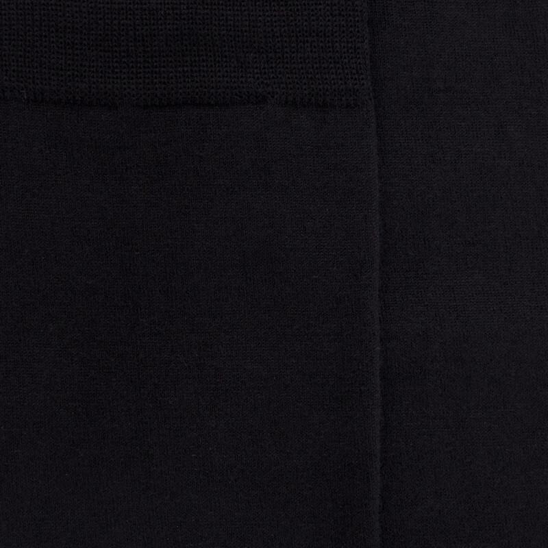 Doré Doré Mi-bas Femme Sensation En Laine Et Coton - Noir