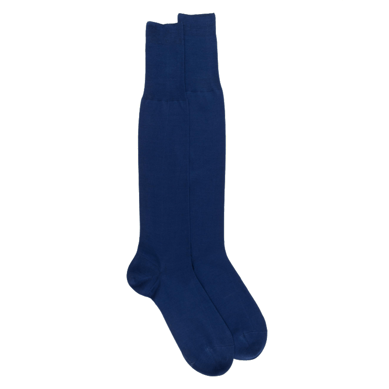 doré doré Mi bas homme 100% fil d'écosse maille jersey - Bleu voilier