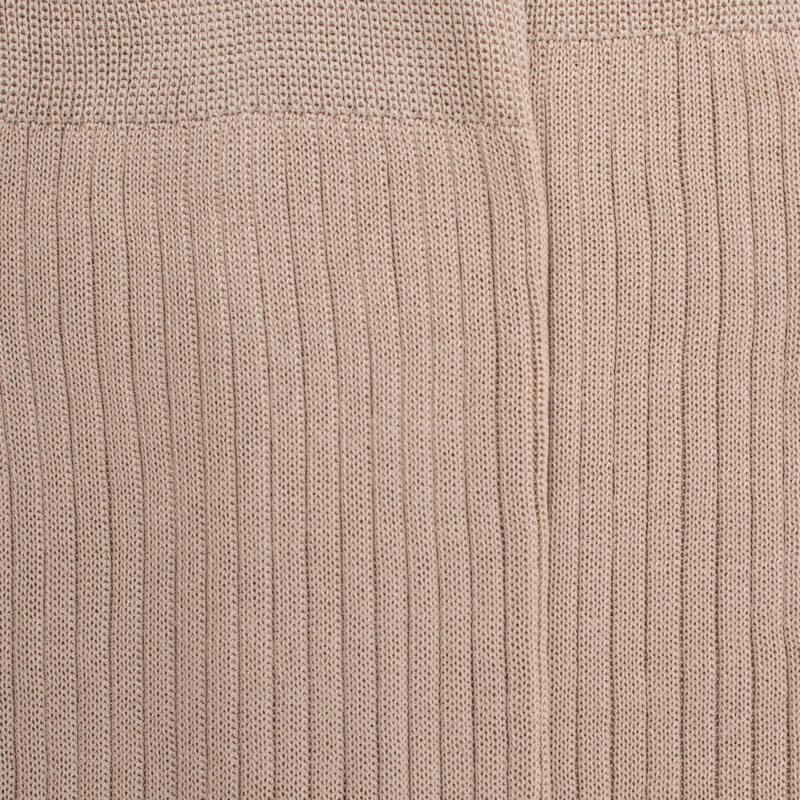Doré Doré Mi-bas Homme Côtelés 100% Fil D'écosse - Beige
