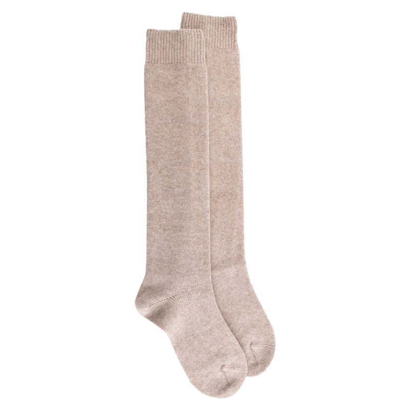 doré doré Mi-bas homme douceur en laine et cachemire - Beige chrysalide