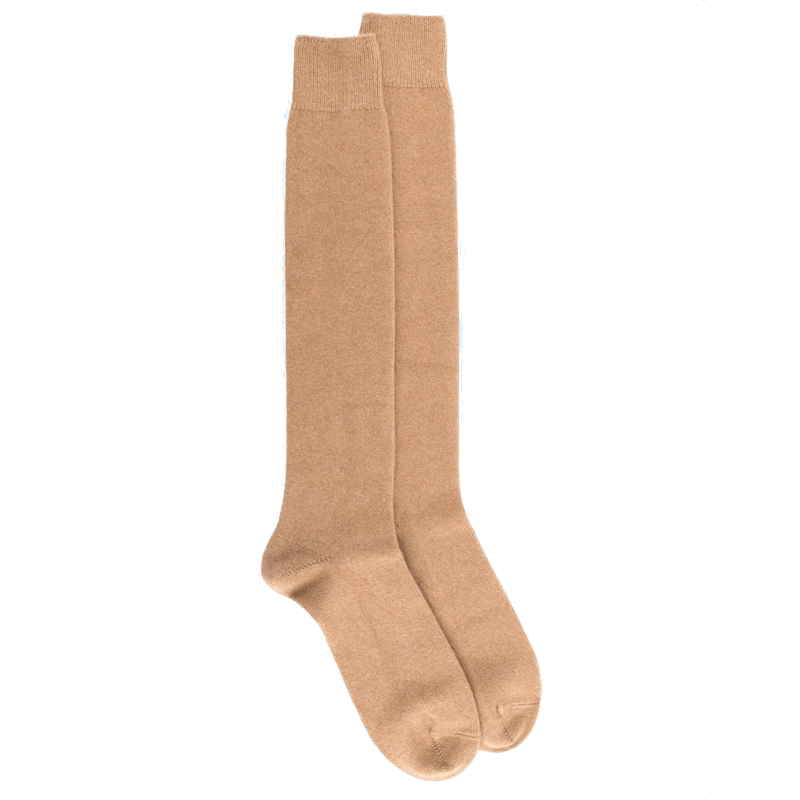 doré doré Mi-bas homme douceur en laine et cachemire - Beige Désert