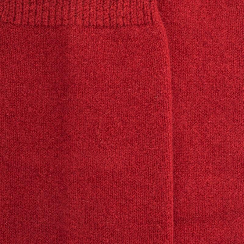 Doré Doré Mi-bas Homme Douceur En Laine Mérinos Et Cachemire - Rouge Ponceau