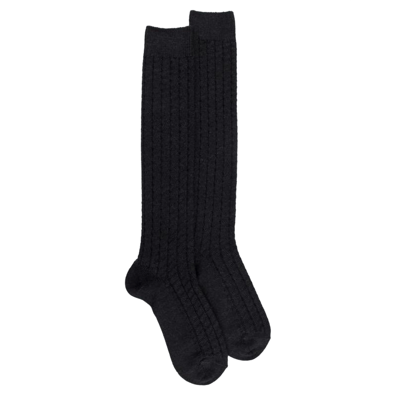 Doré Doré Mi-bas Homme En Laine épaisse - Gris Anthracite
