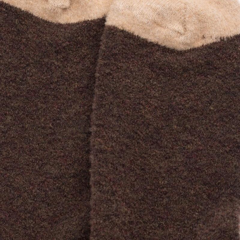 Doré Doré Mi-bas Homme En Laine Polaire - Couleur Café & Beige Désert
