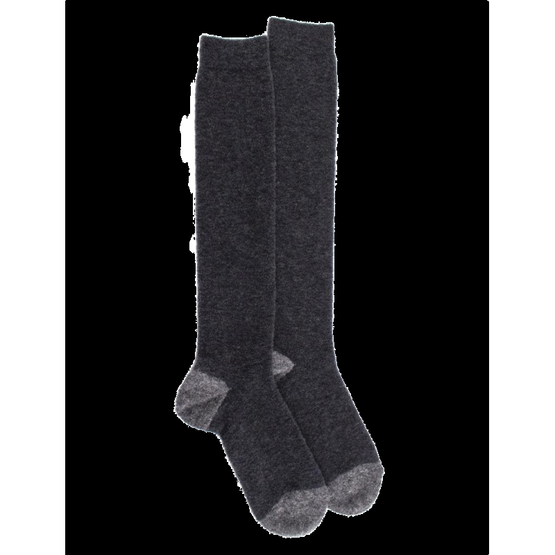 doré doré Mi-bas homme en laine polaire - Gris anthracite & Gris oxford