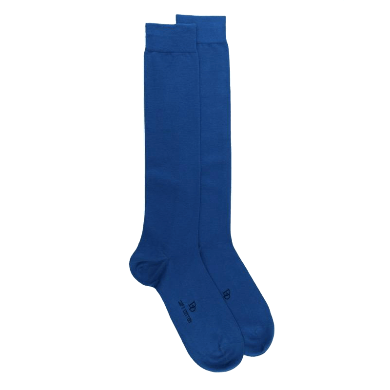 doré doré Mi-bas homme fins en coton égyptien - Bleu Cosmos