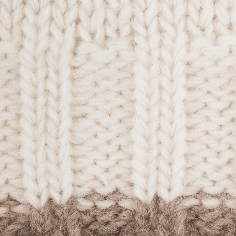 Doré Doré Pull à Col Rond En Laine Et Alpaga Avec Tresses Tricotées - Ecru & Blanc Grive