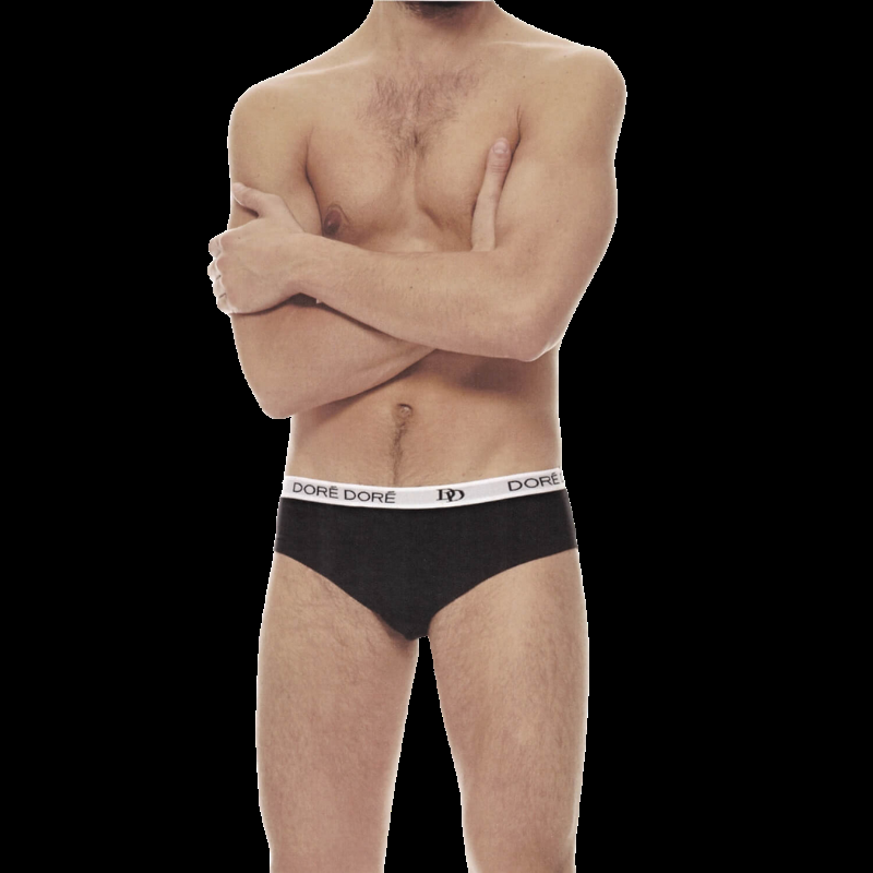 Doré Doré Slip Doré Doré En Coton Strech Ultra Doux- Noir