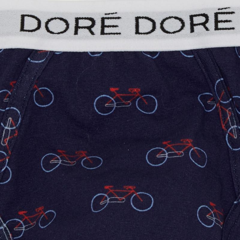 Doré Doré Slip Homme En Coton Fantaisie Bicyclettes - Bleu Voilier & Bleu Drapeau