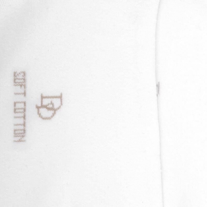Doré Doré Socquettes Avec Bord Roulé En Coton égyptien - Blanc