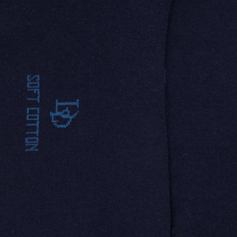 Doré Doré Socquettes Avec Bord Roulé En Coton égyptien - Bleu