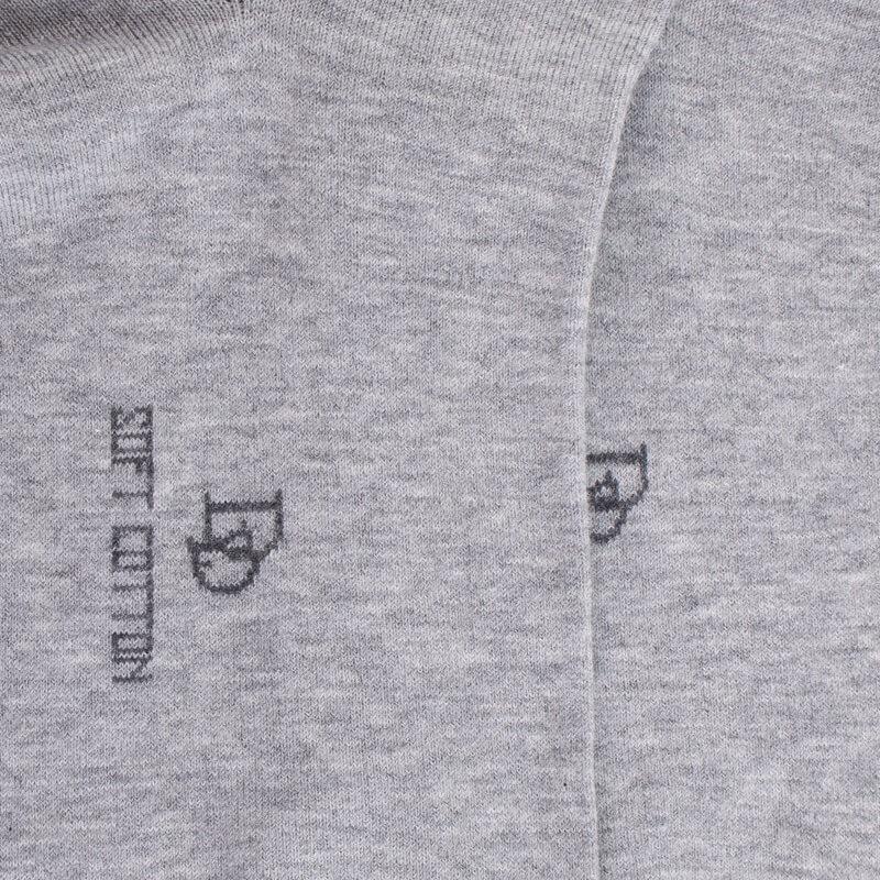 Doré Doré Socquettes Avec Bord Roulé En Coton égyptien - Gris