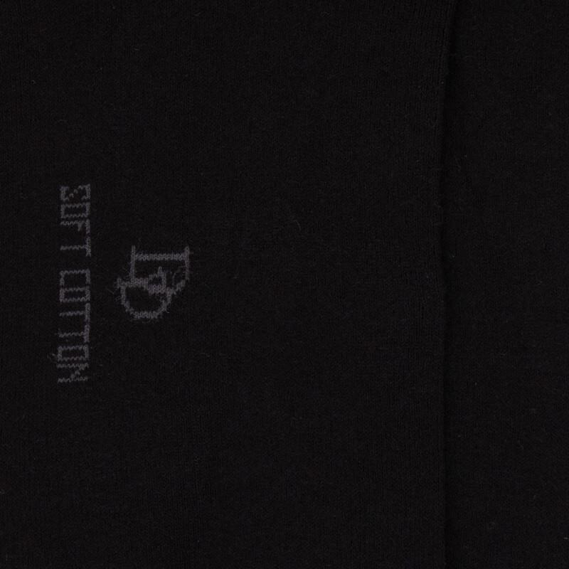 Doré Doré Socquettes Avec Bord Roulé En Coton égyptien - Noir