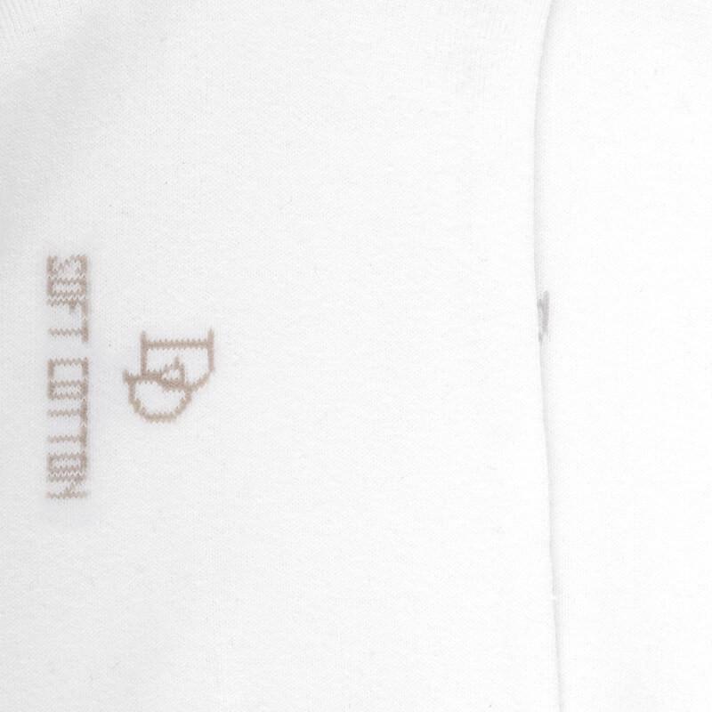 Doré Doré Socquettes Courtes Avec Bord Roulé En Coton égyptien - Blanc