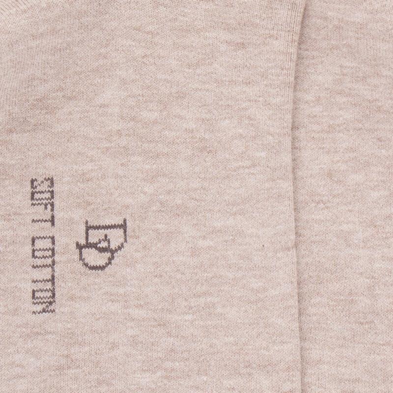 Doré Doré Socquettes Courtes Avec Bord Roulé En Coton égyptien - Beige