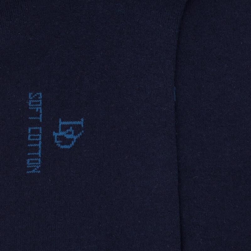 Doré Doré Socquettes Courtes Avec Bord Roulé En Coton égyptien - Bleu Marine