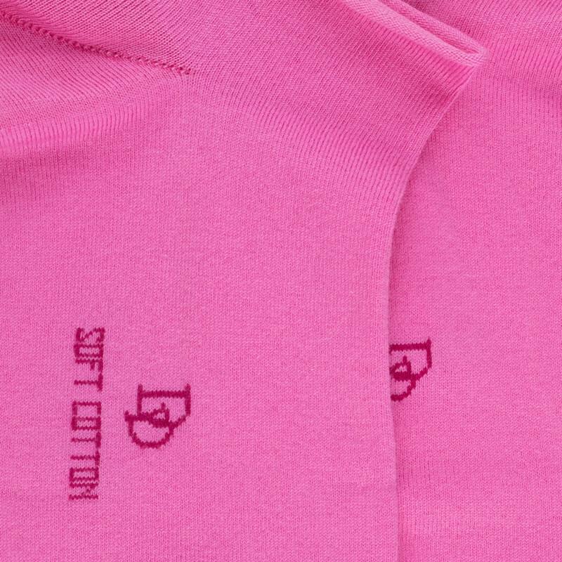 Doré Doré Socquettes Courtes Avec Bord Roulé En Coton égyptien - Rose